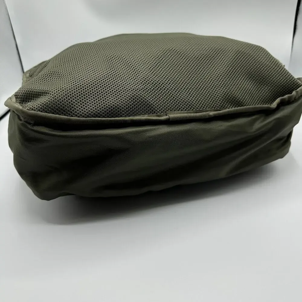 North Face Base Camp Voyager Duffel Backpack 62L Taupe Olive Green TNF Black